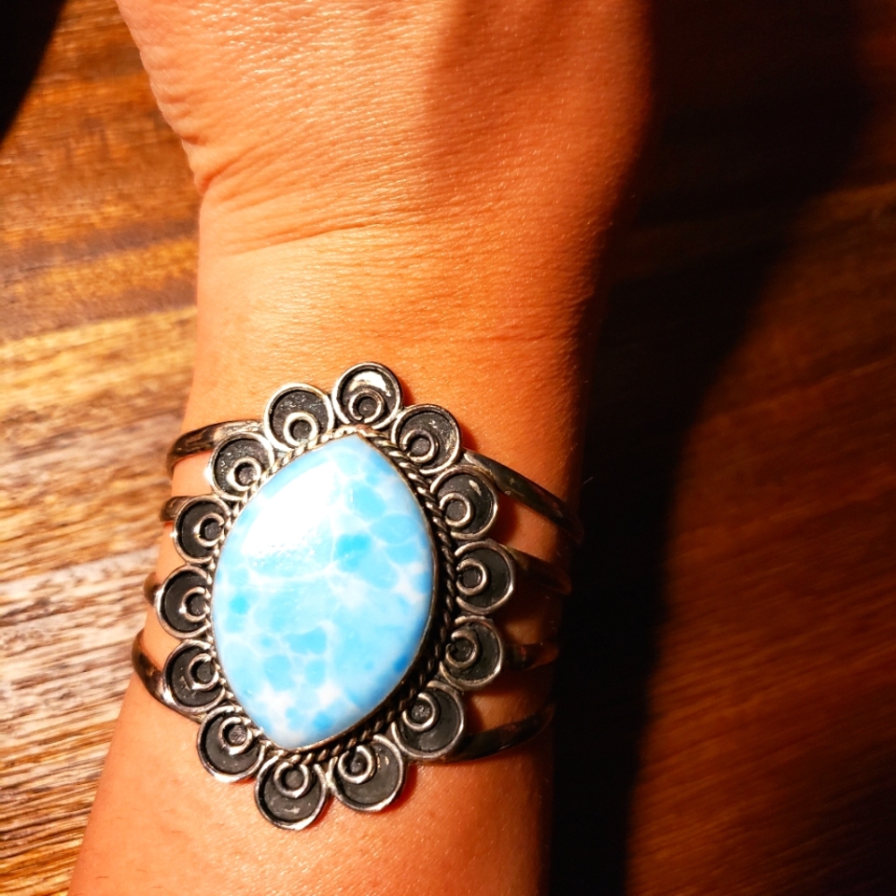 Silver Cuff Bracelet - Picture 5 of 14